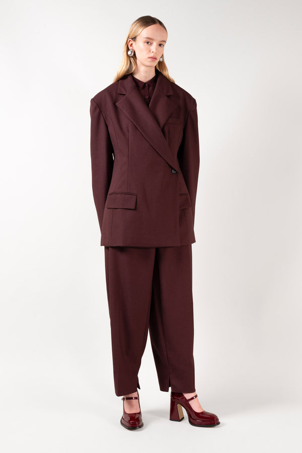 CASILDA - Burgundy Patent Leather Mary Jane Pumps