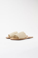 CESTA - White Leather Sandals