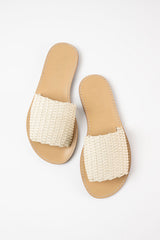 CESTA - White Leather Sandals