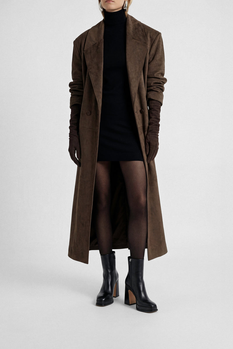 CHUECA - Black Leather Platform Boots