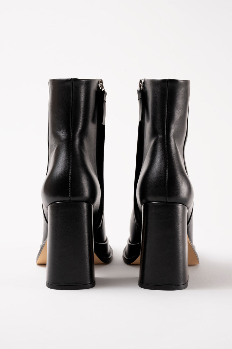 CHUECA - Black Leather Platform Boots – Souliers Martinez