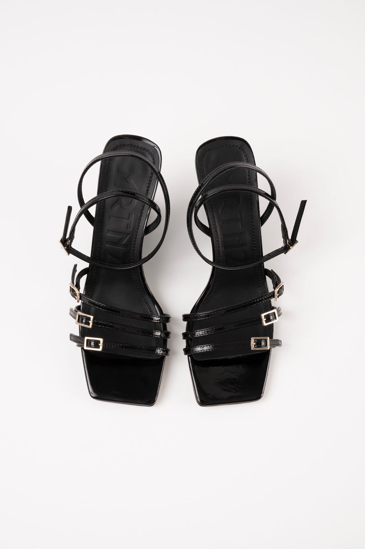 EDEN - Black Patent Leather Sandals – Souliers Martinez