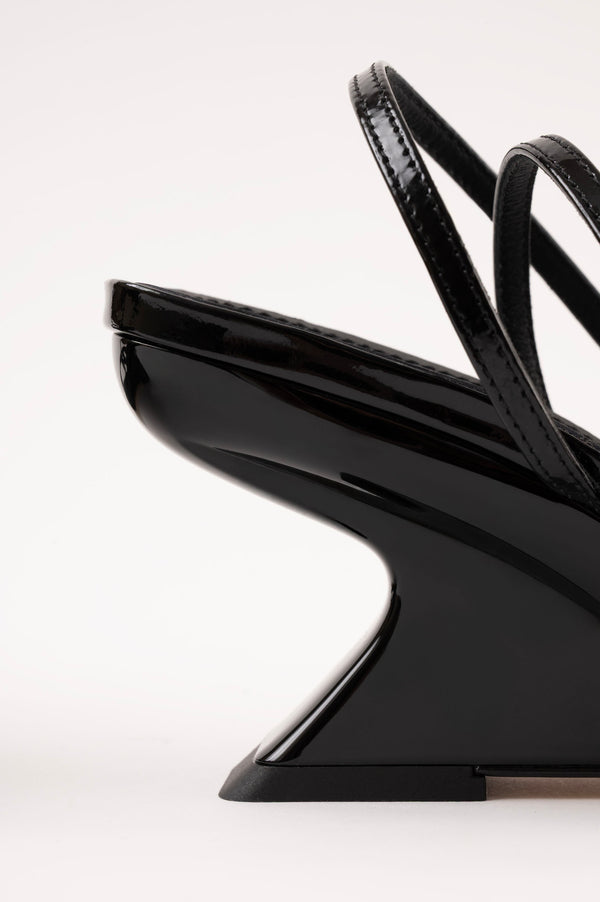 EDEN - Black Patent Leather Sandals