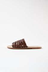 ESTRELLA - Dark Brown Leather Sandals