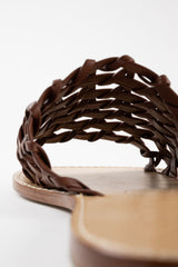 ESTRELLA - Dark Brown Leather Sandals