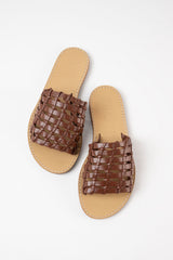 ESTRELLA - Dark Brown Leather Sandals