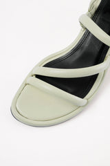 EVA - Light Green Leather Sandals