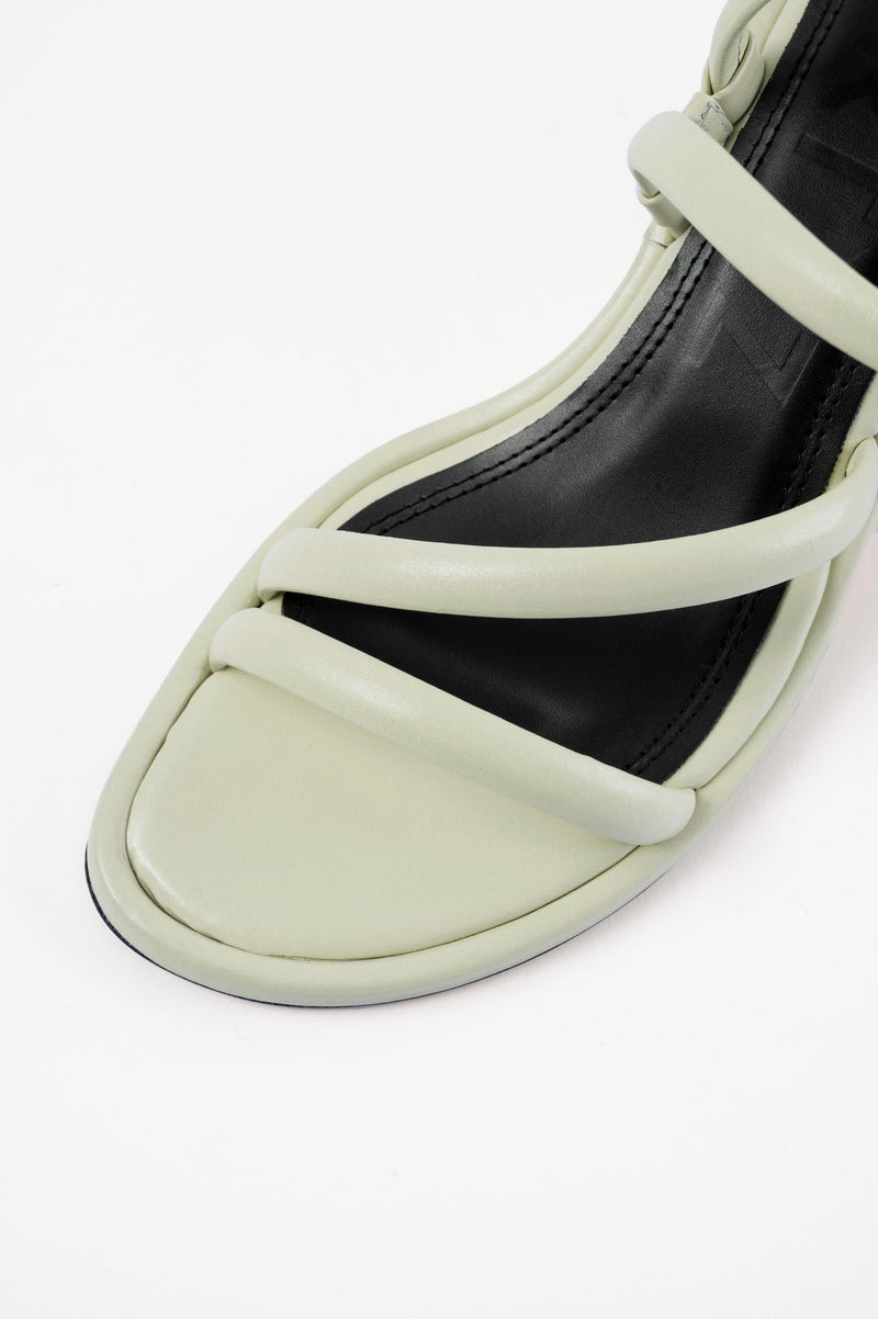 EVA - Light Green Leather Sandals