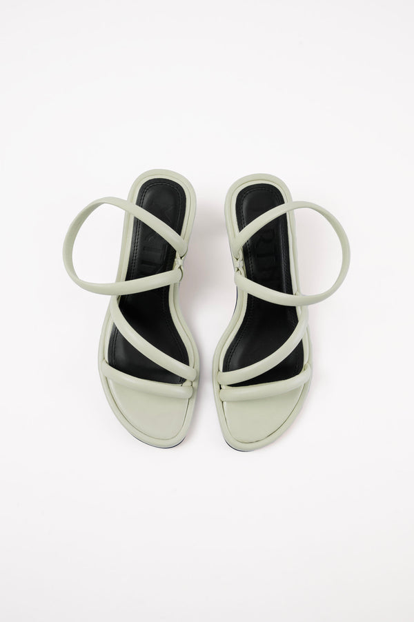 EVA - Light Green Leather Sandals
