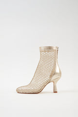 FIRA - Gold Mesh Boots