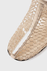 Fira gold mesh boots - Souliers Martinez
