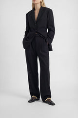 FLAMENCA - Black Leather Ballerina