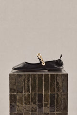 FLAMENCA - Black Leather Ballerina