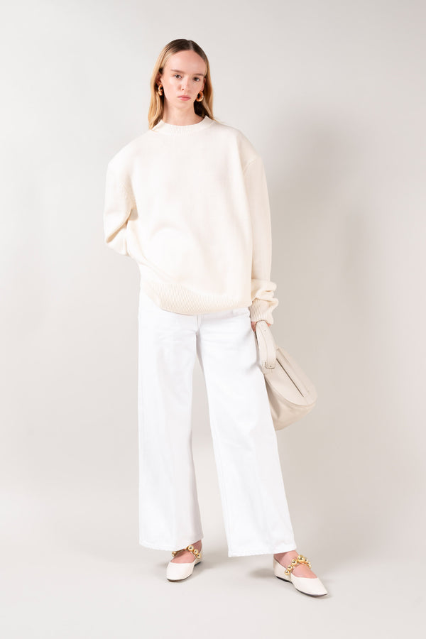 FLAMENCA - White Leather Ballerina