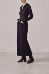 FLAVIA - Black Leather Ankle Boots