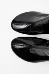 FLAVIA - Black Patent Leather Ankle Boots