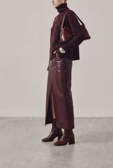 Flavia dark brown leather ankle boots worn - Souliers Martinez