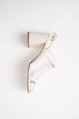 Frisia - White Leather Sandals