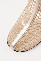 FIRA - Gold Mesh Boots