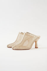 GIULIA - Gold Mesh Pumps