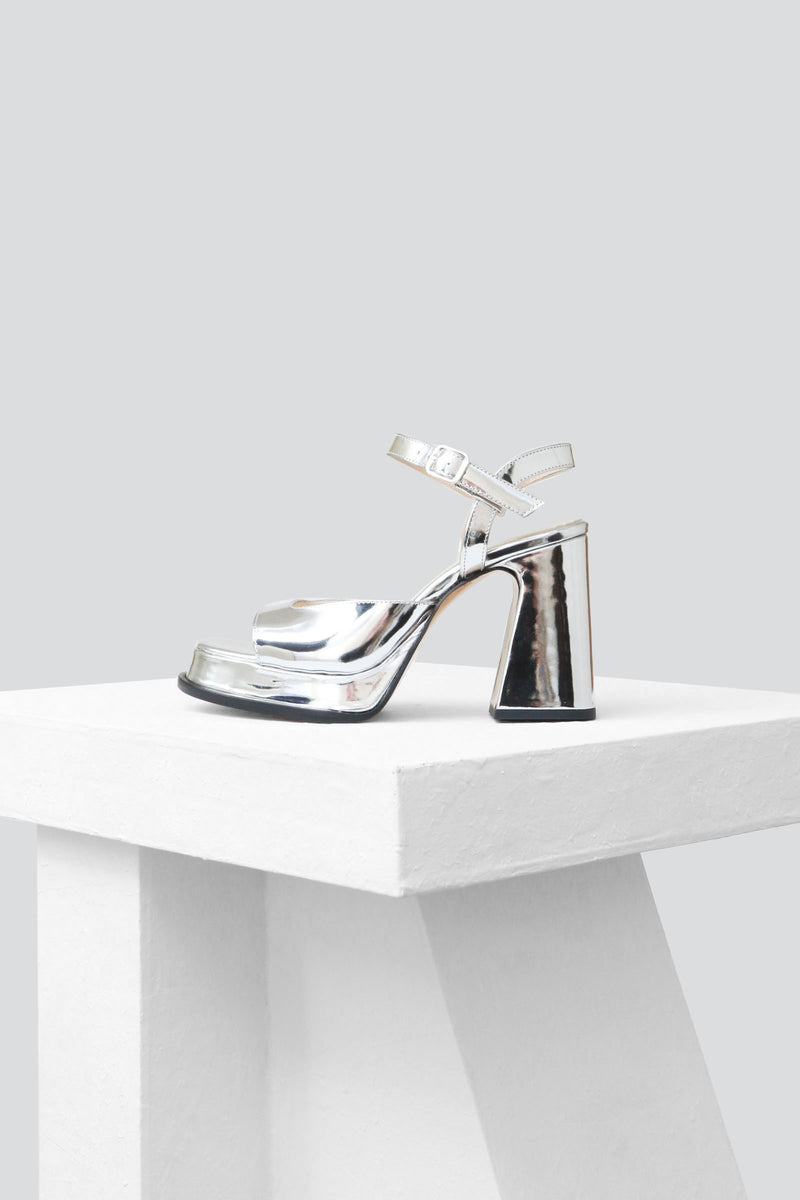 Silver Womens Sevyn Platform Sandal | N By Nina | Rack Room Shoes