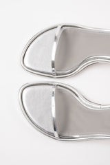IVONE - Silver Patent Leather Sandals