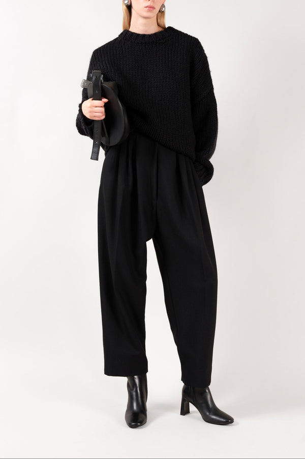 KAROL - Black Leather Ankle Boots