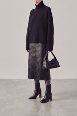 KAROL - Black Leather Ankle Boots