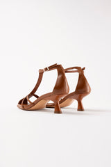 KRIXIA - Brown Leather Sandals