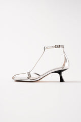 KRIXIA - Silver Leather Sandals