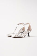 KRIXIA - Silver Leather Sandals