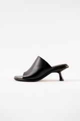 MARIZA - Black Leather Sandals