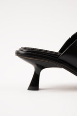 MARIZA - Black Leather Sandals