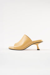 MARIZA - Light Yellow Leather Sandals