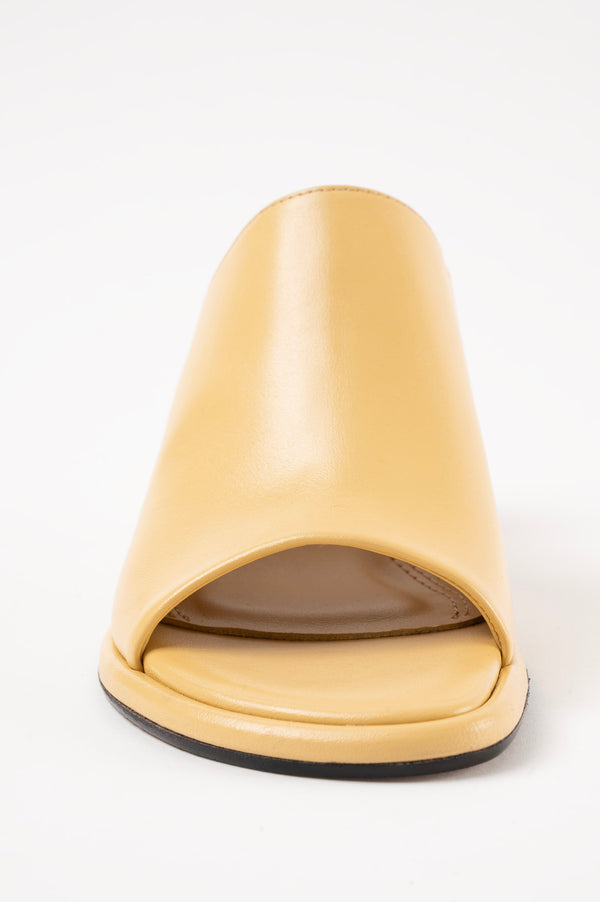 MARIZA - Light Yellow Leather Sandals