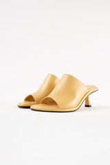 MARIZA - Light Yellow Leather Sandals