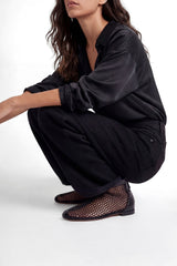 MAXIMA - Black Mesh Boots