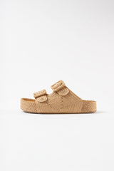 MENORCA - Natural Raffia Sandals