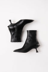 MEYER - Black Leather Ankle Boots