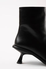 MEYER - Black Leather Ankle Boots