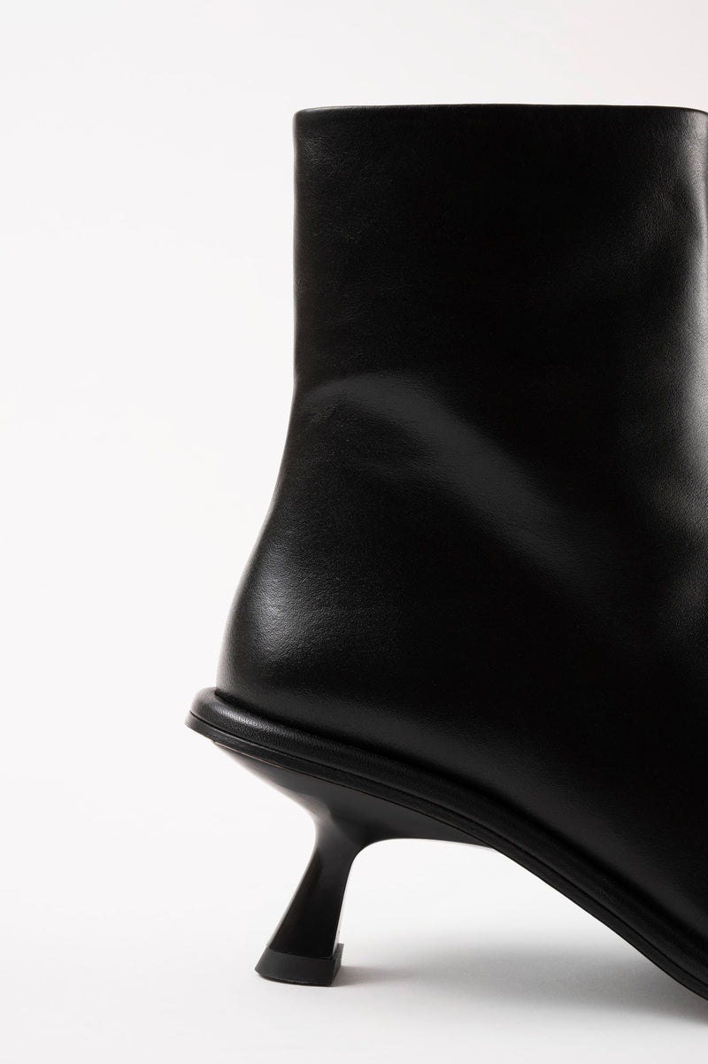 MEYER - Black Leather Ankle Boots