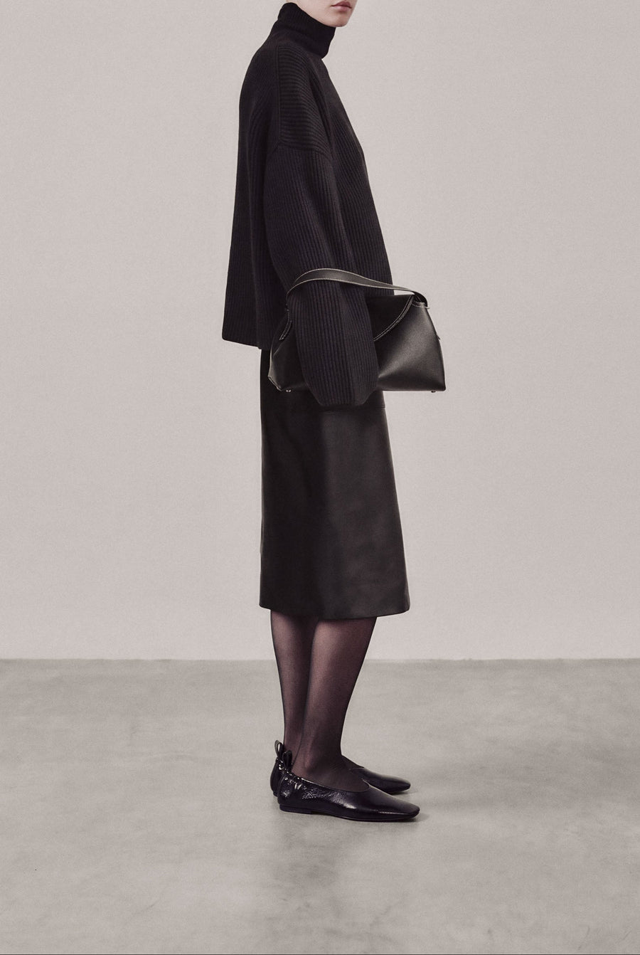 MINA - Black Patent Leather Ballerina