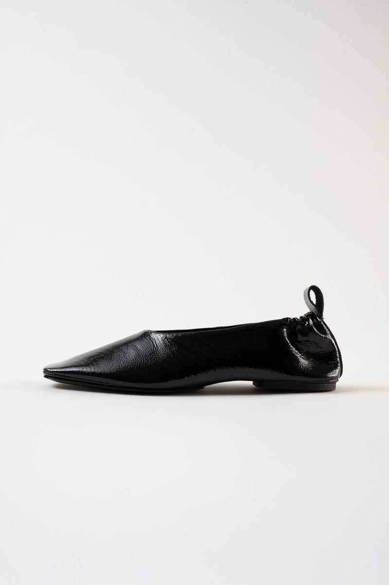 MINA - Black Patent Leather Ballerina