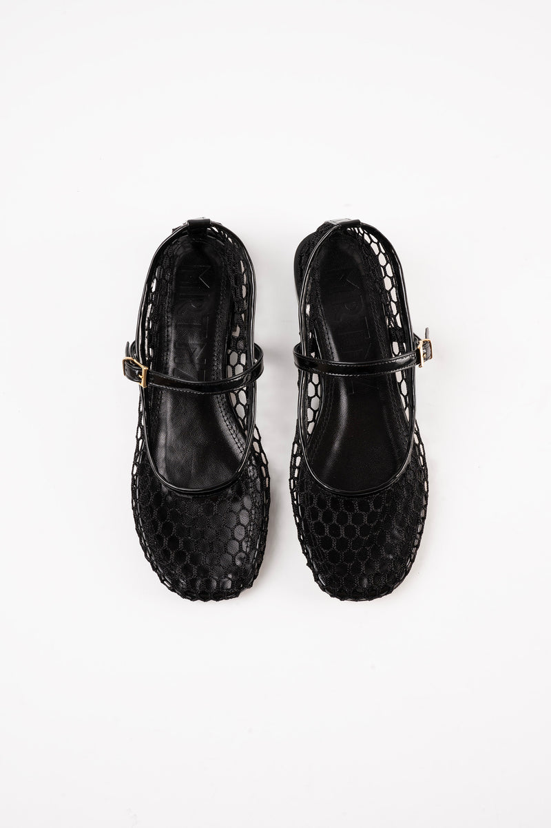 MINIMA - Black Mesh Ballerina