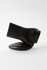 MOLLI - Black Leather Ankle Boots