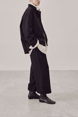 MOLLI - Black Leather Ankle Boots