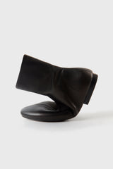 MOLLI - Black Leather Ankle Boots
