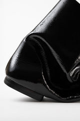 MOLLI - Black Patent Leather Ankle Boots