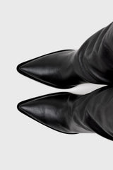 NEVADA - Bottes hautes en cuir noir