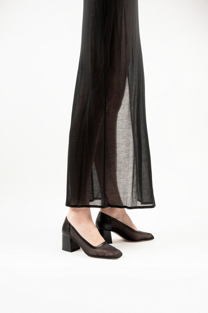 NOVA BALLES - Black Tulle Pumps